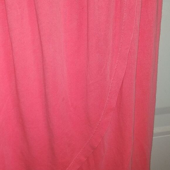 Coral/pink dress 2 piece set comes w knit sweater to throw over when chilly - Picture 6 of 9